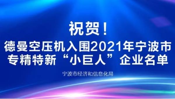 祝賀！香蕉视频网站在线观看登榜2021年寧波專精特新“小巨人”企業