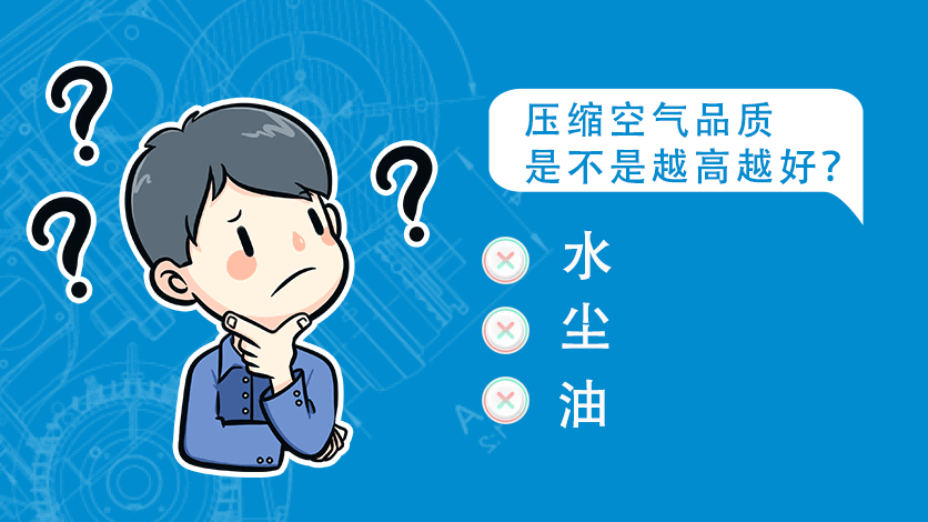 壓縮空氣品質是不是越高越好？
